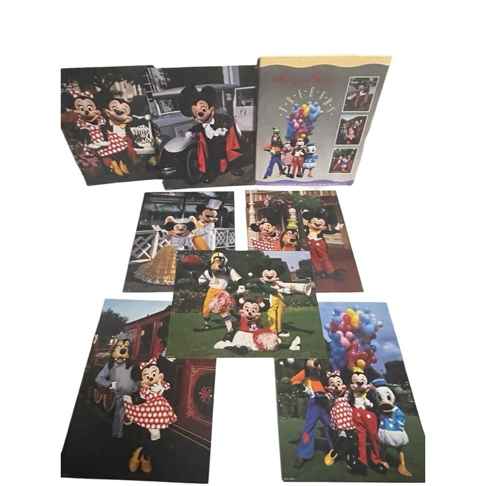 DISNEY VINTAGE RARE MICKEY MOUSE & FRIENDS COLLECTION 7 COLOUR PHOTO PRINTS 8X10